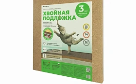 Подложка хвойная Белтермо (Woodeco) 3 мм под паркетную доску и ламинат (7 м² в упаковке) бежевый, 1 кв.м.